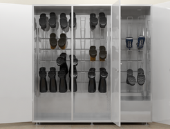 Шкафы для сушки обуви СКС-3 металлические утепленные.