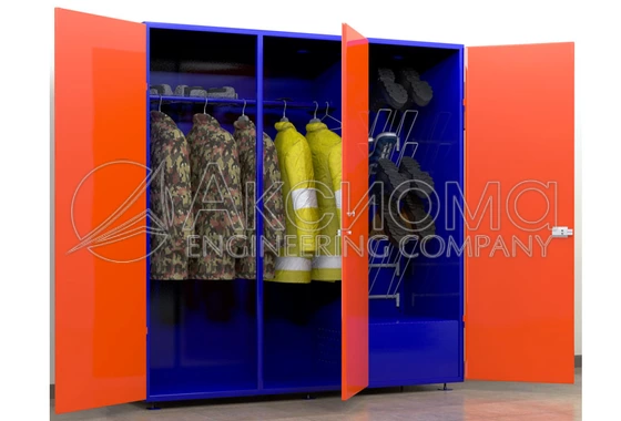 Сушильный шкаф для одежды СКС-1 на 8 комплектов одежды и обуви.